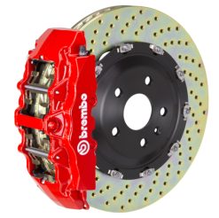 Brembo 17+ A4/18+ A5/18+ S4/18+ S5 Front GT BBK 6 Piston Cast 380x34 2pc Rotor Drilled-Red