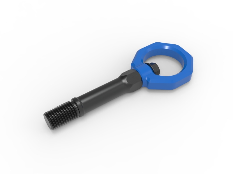 aFe CONTROL Front Tow Hook Nissan Z 23-25 V6-3.0LBlue - Image 2