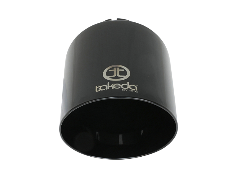 aFe Takeda Universal Exhaust Tip 2-1/2 IN Inlet x 4-1/2 IN Outlet x 7 IN L- Black - Image 4