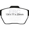 EBC 06-13 Audi A3 2.0 Turbo (Girling rear caliper) Greenstuff Front Brake Pads