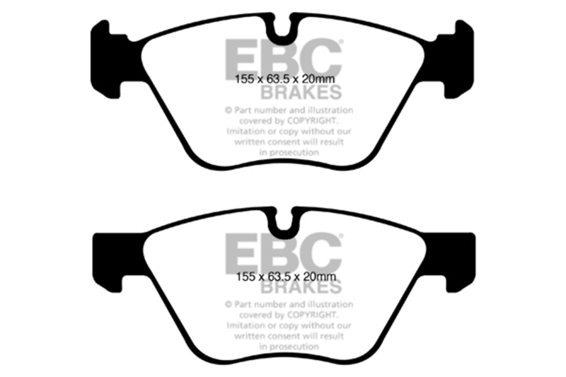 EBC 08-10 BMW 128 3.0 Yellowstuff Front Brake Pads - Image 2