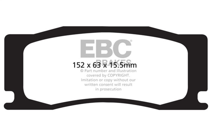 EBC 08-09 Jaguar XKR 4.2L Supercharged Bluestuff Front Brake Pads - Image 2