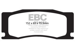 Alternative view of EBC 08-09 Jaguar XKR 4.2 Supercharged (Portfolio) Yellowstuff Front Brake Pads