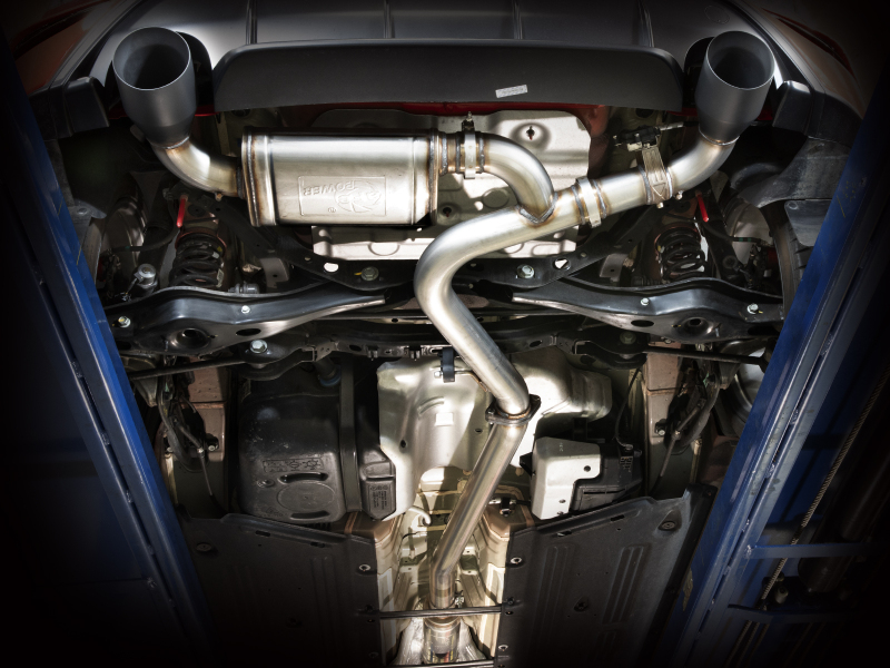 aFe 22-23 Hyundai Kona N L4 2.0L (t) Takeda 3in 304 SS Axle-Back Exhaust System w/ Polished Tips - Image 4