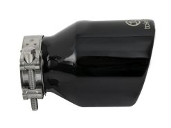 Alternative view of aFe Takeda Universal Exhaust Tip 2-1/2 IN Inlet x 4 IN Outlet x 6 IN L- Black
