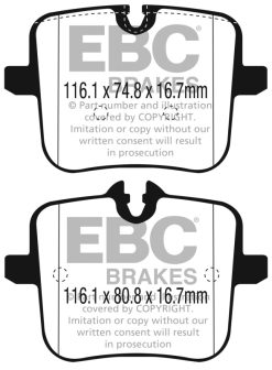 EBC 2018 BMW M5 (F90) RP-1 Race Rear Brake Pads