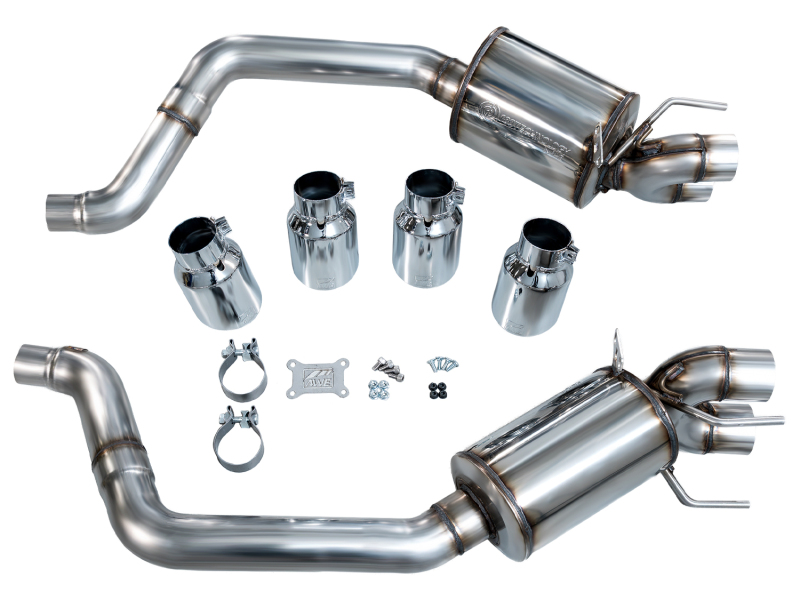 AWE Tuning 09-13 Chevrolet Corvette 6.2L Touring Edition Axle-Back Exhaust w/ Chrome Silver Tips - Image 11
