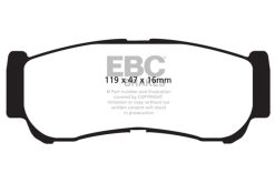 Alternative view of EBC 07-09 Hyundai Santa Fe 2.7 Yellowstuff Rear Brake Pads