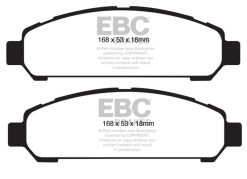 Alternative view of EBC 08+ Toyota Venza 2.7 Yellowstuff Front Brake Pads
