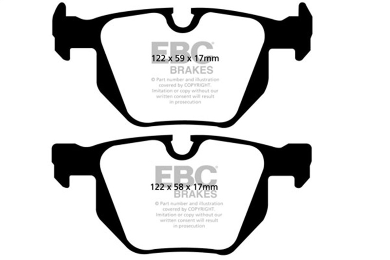 EBC 04-10 BMW 525i E60 Bluestuff Rear Brake Pads - Image 2