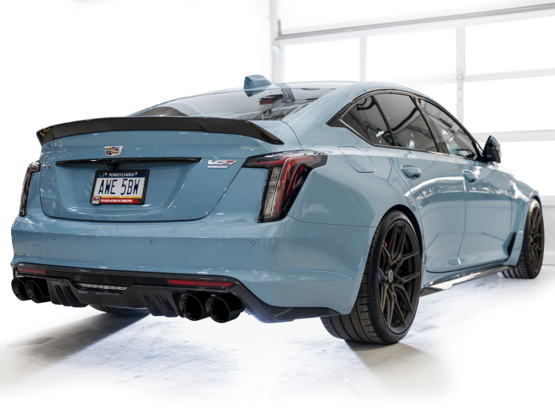 AWE Tuning 22-26 Cadillac CT5-V Blackwing SwitchPath Exhaust - Diamond Black Tips - Image 14