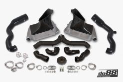 do88 07-09 Porsche 911 Turbo/GT2 (997.1) BigPack Intercooler Kit w/Black Pipe + Inlets
