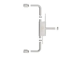 Alternative view of aFe MACHForce XP Exhausts Axle-Back 21-24 BMW 228i 2.0T (SS w/ Polished Tips)