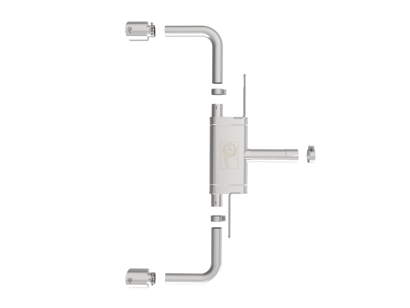 aFe MACHForce XP Exhausts Axle-Back 21-24 BMW 228i 2.0T (SS w/ Polished Tips) - Image 2