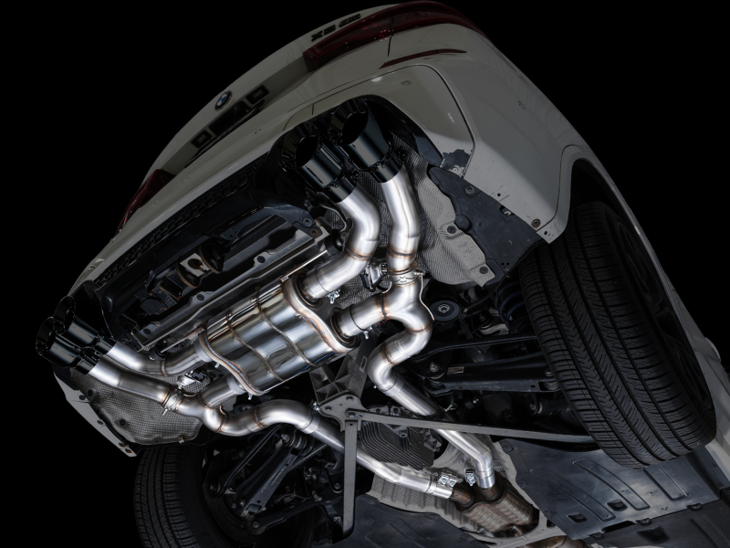 AWE Tuning 20-25 BMW X3 M/M Comp (F97) AWD SwitchPath Axle-Back Exhaust - Diamond Black Tips - Image 11