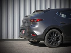 aFe 19-22 Mazda 3 L4 2.5L Takeda 3in to 2-1/2in 304 SS Axle-Back Exhaust w/ Carbon Fiber Tip - Image 4