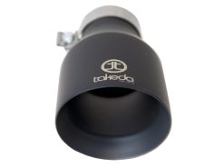 aFe Takeda Universal Exhaust Tip 3 IN Inlet x 5 IN Outlet x 9 IN L- Black - Image 3
