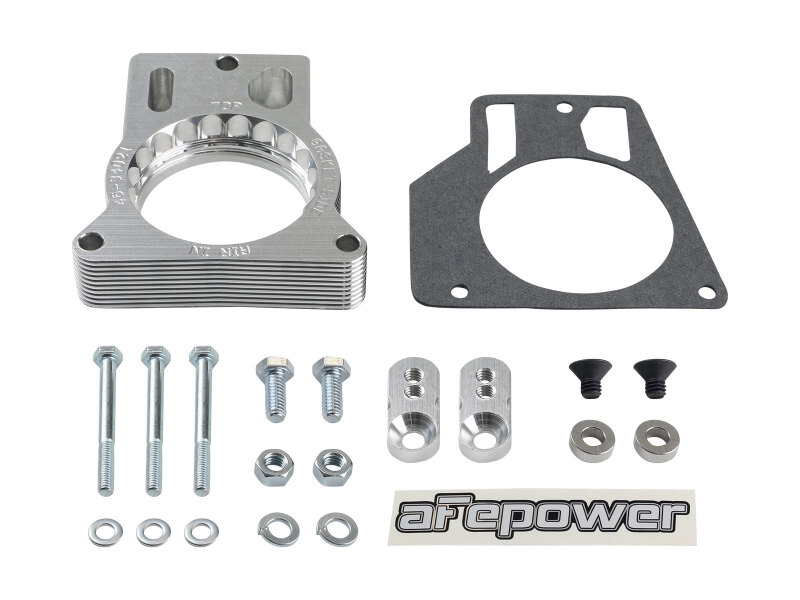 aFe Silver Bullet Throttle Body Spacer GM Trucks 2500/3500 96-00 V8-7.4L/01-07 V8-8.1L - Image 2