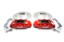 Alcon 2016+ Toyota Tacoma w/ 17in+ Wheels 352x30mm Rotors 6-Piston Calipers Front Brake Kit - Red - Image 6