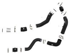 Alternative view of aFe 2024 GM Diesel Trucks V8 6.6L L5P BladeRunner Aluminum 3in Hot & 3.5in Cold Charge Pipe - Black
