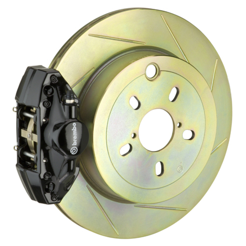 Brembo 08-14 WRX/10-14 Legacy 2.5i Rr GT BBK 2 Pist Cast 2pc 316 x20 1pc Rotor Slotted Type1-Black