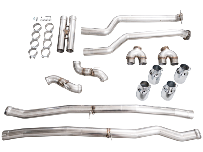AWE Tuning BMW G90/G99 M5 Track Edition Cat-Back Exhaust - Chrome Silver Tips - Image 18