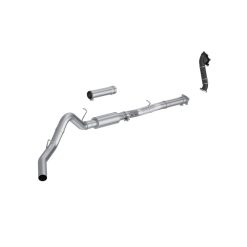 MBRP 01-04 Chevy Silverado / GMC Sierra 2500/3500HD 4in OD CatBack Single Side Exit w/ Downpipe - AL
