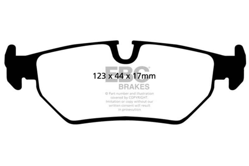 EBC 93-97 Aston Martin DB7 3.2 Supercharged Yellowstuff Rear Brake Pads - Image 2