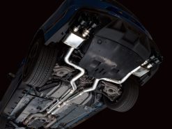 Alternative view of AWE Tuning 21-23 Ford Mustang Mach 1 SwitchPath Cat-Back Exhaust w/ Quad Diamond Black Tips