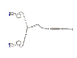 aFe Subaru WRX/STi 15-21 H4-2.0/2.5L Takeda 3in to 2-1/2in Stnlss Cat-Back Exhaust w/ Blue Flame Tip - Image 3