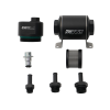 DeatschWerks DWFFR-X 70mm Billet Fuel Filter Regulator - 10 Micron with 3/8in Fittings