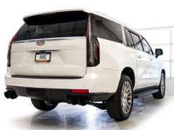AWE Tuning 2021+ Cadillac Escalade 6.2L 0FG Dual Exit Exhaust System w/ 5in Diamond Blk Tips - Image 9