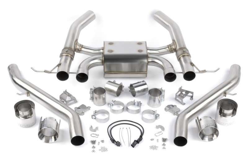 Dinan 21-27 BMW M3/M4 (G80/G82/G83) Valved Axleback Exhaust System - Polished Tips