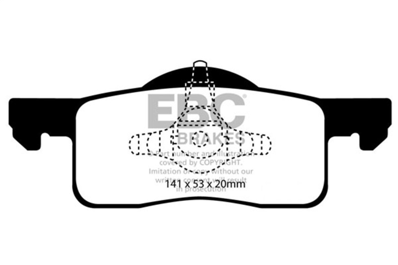 EBC 02-06 Ford Expedition 4.6 2WD Yellowstuff Rear Brake Pads - Image 2