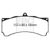 EBC Racing Alcon TA6/CAR89/CAR11 Caliper SR-21 Sintered Race Brake Pads