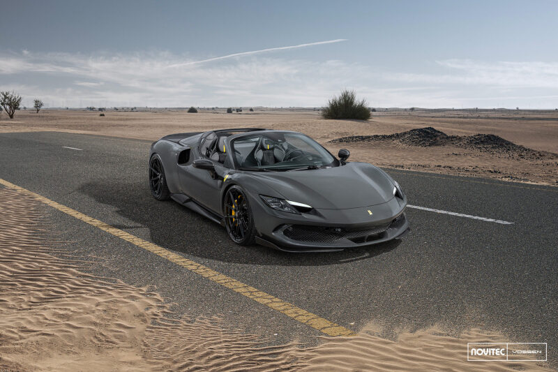 Vossen x Novitec NF10 22x11.5in - 5x114.3 BP - ET29 - Gloss Black Ferrari 296 Rear Wheel - Image 2