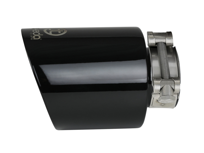 aFe Takeda Universal Exhaust Tip 2-1/2 IN Inlet x 4-1/2 IN Outlet x 7 IN L- Black - Image 2