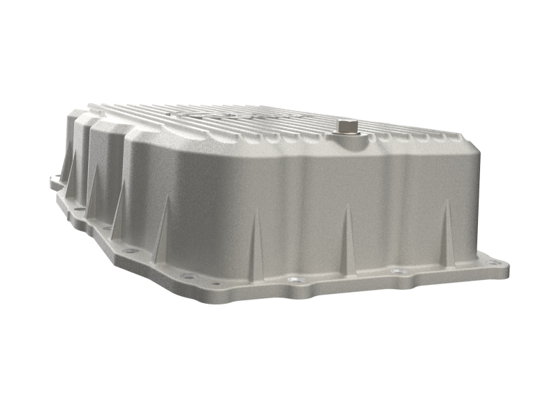aFe 20-26 GM Trucks L6 3.0L Transmission Pan - Raw / Machined Fins - Image 5