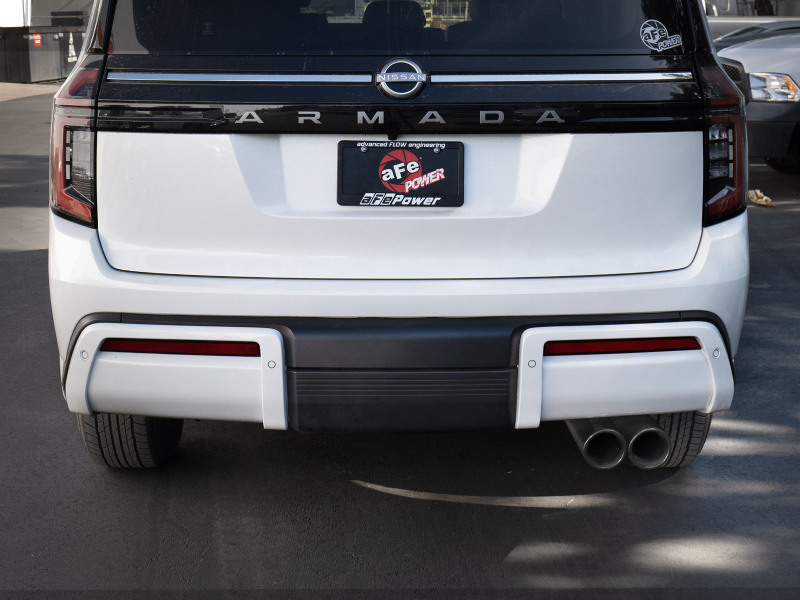 aFe Vulcan Series 3in Stainless Steel Cat-Back Exhaust w/ Black Tip Nissan Armada 25-26 V6-3.5L (tt) - Image 5