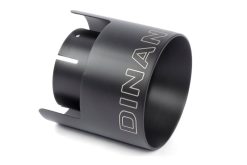 Dinan Double-Walled 4.5in Clamp-On Exhaust Tip - Black - 4.5in Outlet / 3in Inlet