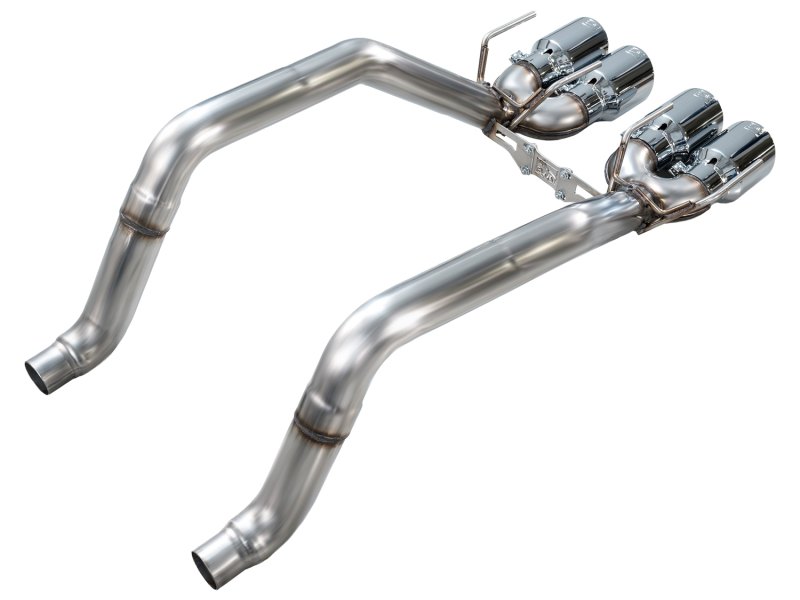 AWE Tuning 09-13 Chevrolet Corvette 6.2L Track Edition Axle-Back Exhaust w/ Chrome Silver Tips - Image 3