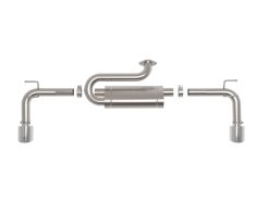 aFe 2023+ Mazda CX-50 Takeda 2.5in 304 SS Axle-Back Exhaust System w/ Polished Tips - Image 4