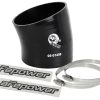 aFe Magnum FORCE Intake Coupling Kit (3-1/2IN ID to 3-1/4 IN ID x 15 Deg.) Elbow Coupler - Black