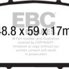 EBC 12+ Acura RDX 3.5 Redstuff Front Brake Pads