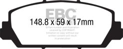 Alternative view of EBC 12+ Acura RDX 3.5 Yellowstuff Front Brake Pads