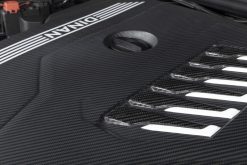 Alternative view of Dinan 19-26 BMW B58D (G01/G02/G20/G22/G23/G26/G42) Matte Carbon Fiber Engine Cover w/Gloss Accents
