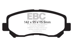 Alternative view of EBC 12+ Mazda CX-5 2 Yellowstuff Front Brake Pads