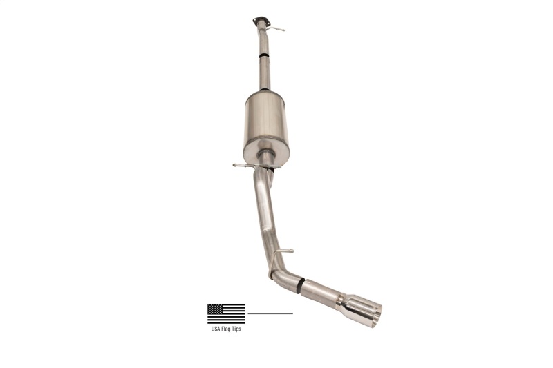 Corsa 17-22 Chevrolet Colorado ZR2 3.6L V6 3in Sport Cat-Back Exhaust - 4in USA Flag Tip