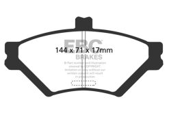 Alternative view of EBC 95-97 Ford Crown Victoria 4.6 (Phenolic Pistons) Yellowstuff Front Brake Pads