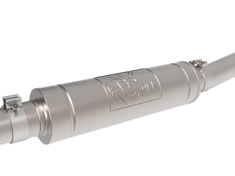 aFe Rebel Series 3in 304 Stainless Middle-Side Exit System Polished Toyota Hilux 15-26 L4-2.4/2.8L - Image 2